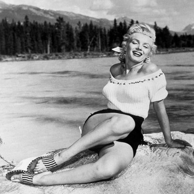 " Marilyn Monroe At The Beach "