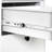 Modern Night Stand Storage Cabinet for Living Room Bedroom, Steel Cabinet with 2 Drawers,Bedside Furniture, circular handle