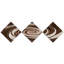 Abstrait, spirale de bonbon, chocolat au lait, impression sur toile, pièces multiples - bonbon
