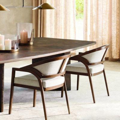 Aliha 19.3'' H Upholstered Back Dining Arm Chair