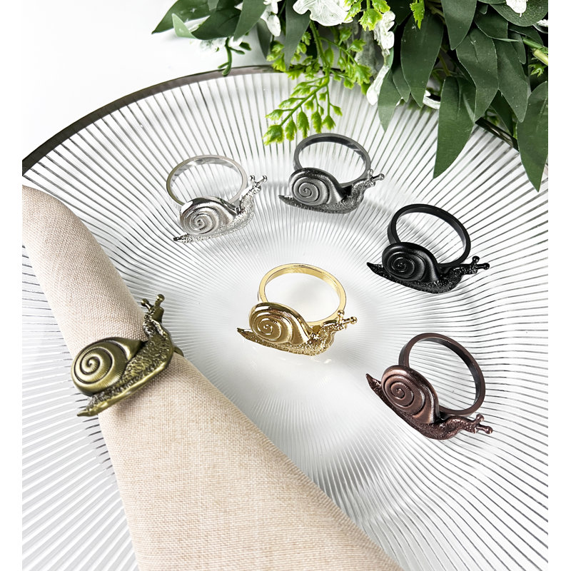 Metal Napkin Ring, Bronze