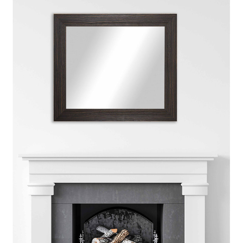 Ommo Flat Wall Mirror, Expresso, 29.75" x 29.75"