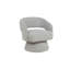 Fauteuil demi-tonneau rembourré pivotant-880815035
