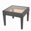 Table d'appoint d'extérieur en osier, table d'appoint, gris-972808882