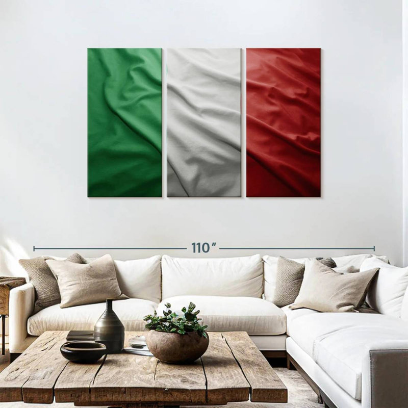Drapeau italien Borges, H 48 po x l 74 po