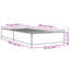Vidaxl Bed Frame Engineered Wood And Metal-426685136-426685137