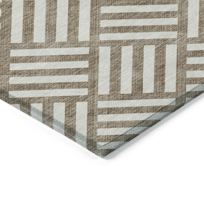 Tapis intérieur / extérieur Kinslee, Rectangle 5 pi x 7 pi 6 po