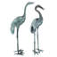 Curved and Straight Neck Crane Statue Set-9559104