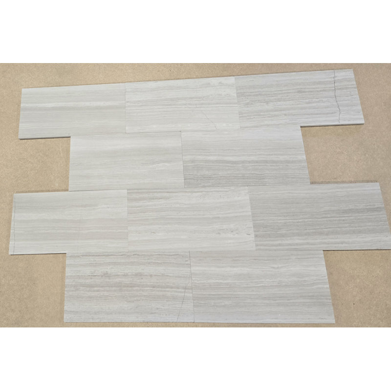 6x12 WOODEN WHITE HONED & EASED
