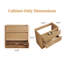 Meuble-lavabo sur pied de 36 po seulement, finition grain de bois naturel, sans lavabo
