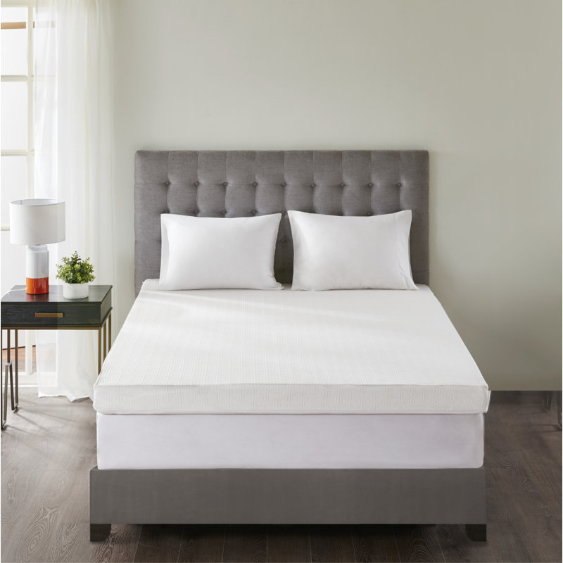 Sleep Philosophy 4" Gel Memory Foam with 3M Cover Mattress Topper, Twin