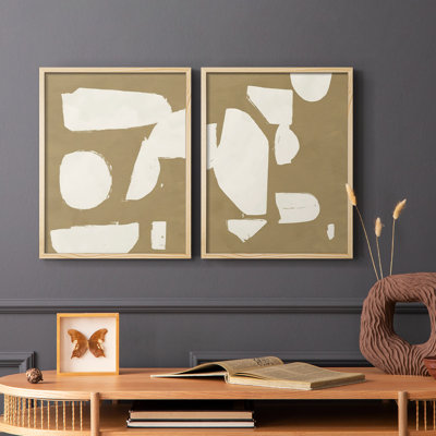 Impression encadrée ChunkyAb AbstractI-Premium - prête à être accrochée - aucun clou requis - aucun clou requis