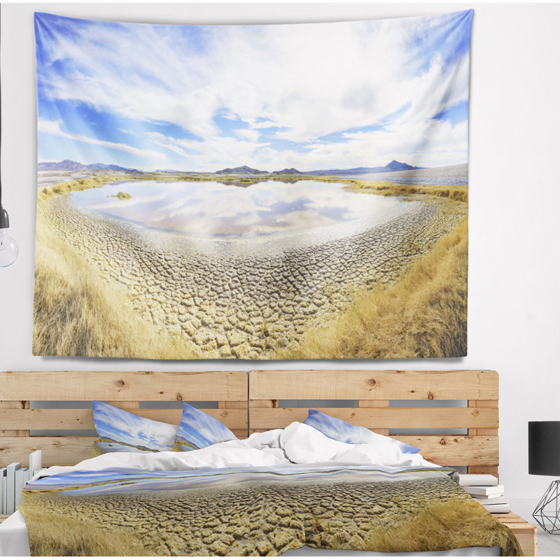 Paysage avec magnifique tapisserie du lac Grimshaw, H 78 po x l 92 po