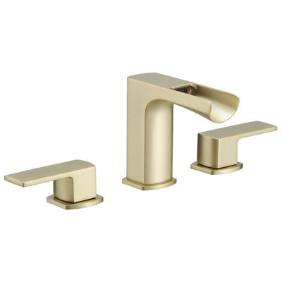 Waterfall 8 In. Widespread Double-Handle Bathroom Faucet