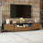 Rustic Modern TV Stand With Storage Cabinets And Open Shelves, Compatible With Tvs Up To 85 Inches