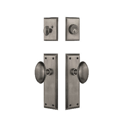 Nostalgic Warehouse New York Entry Set with Homestead Knob