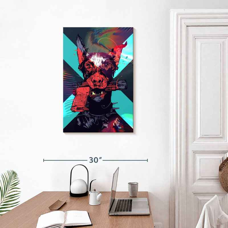 Brampt Dobergun, 30" H x 20" W