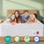 Matelas hybride en mousse à mémoire de forme mi-ferme 10 po / 12 po Bedstory - ressorts ensachés, support à deux zones, poignées, CertiPUR-US-785921041-785921043