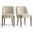 Upholstered Solid Wood Back Side Dining Chair-1962625880