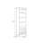 Modern White Manufactured Wood Display Stand
