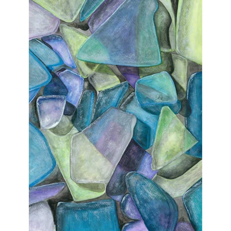 «Seaglass II», reproduction d'impression sur affiche, H 24 po x P 18 po, Toile tendue