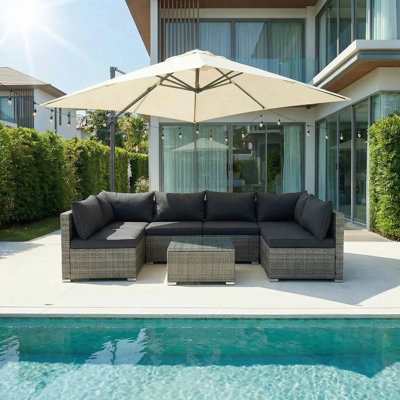 Cannes Modular 6 Seater Garden Lounge Set