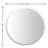 Annabellee Frameless Round Beveled Wall Mirror Decorative Wall Hanging Mirror Silver Vanity Mirror-158826838