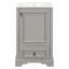 Meuble-lavabo de 20 po avec lavabo en céramique, porte à fermeture en douceur, tablette ajustable en forme de U, tiroir de compartiment et support de porte, style moderne, conception peu encombrante-774568308