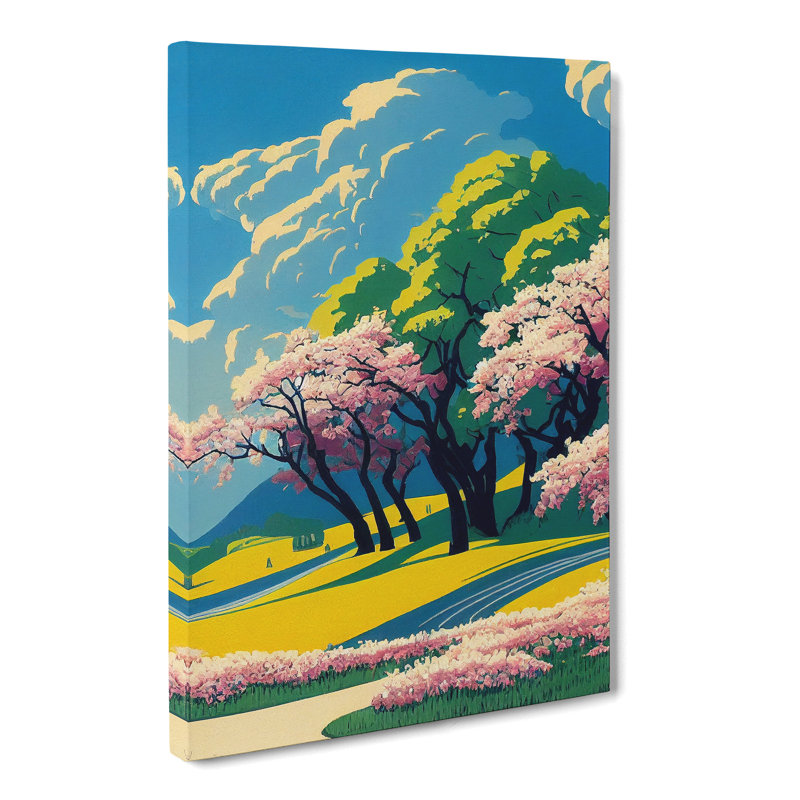 Castillon Pretty Spring Landscape - Wrapped Canvas, 76cm H x 50cm W x 3cm D