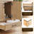 Bondi 30" Single Bathroom Vanity in Light Brown with White Artificial Drop-in Sink without Mirror