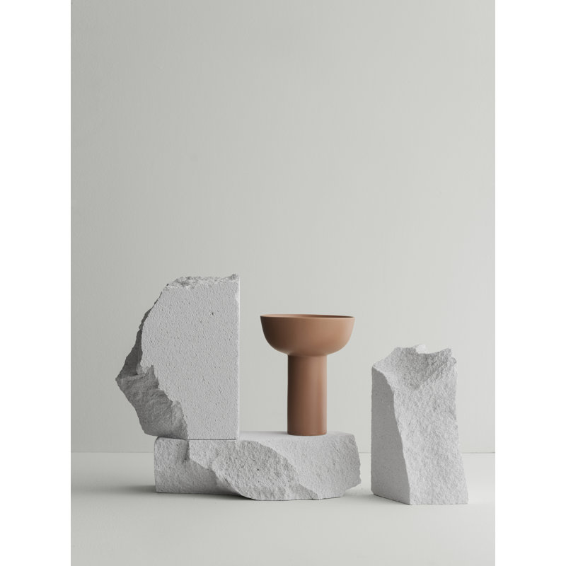 MIYABI Japanese Ceramic Table Vase 8.3", Terracotta