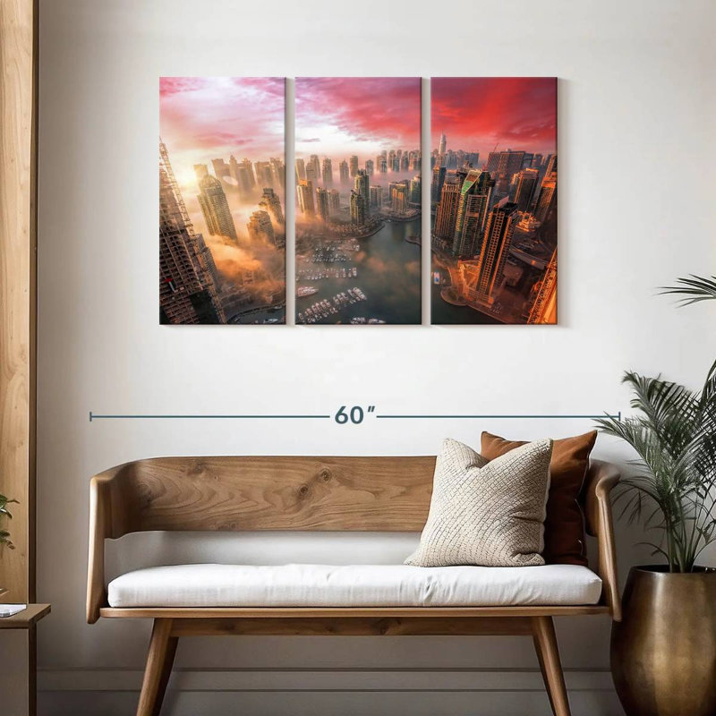 Sebbie Dubai Sunset, 28" H x 45" W