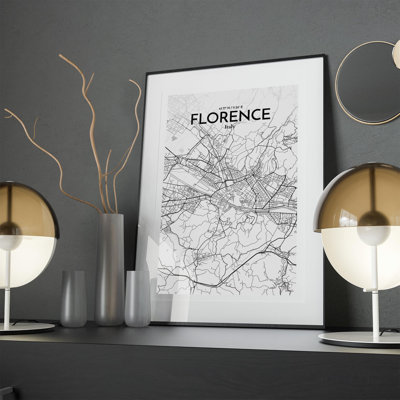 " Florence Italy City Map "