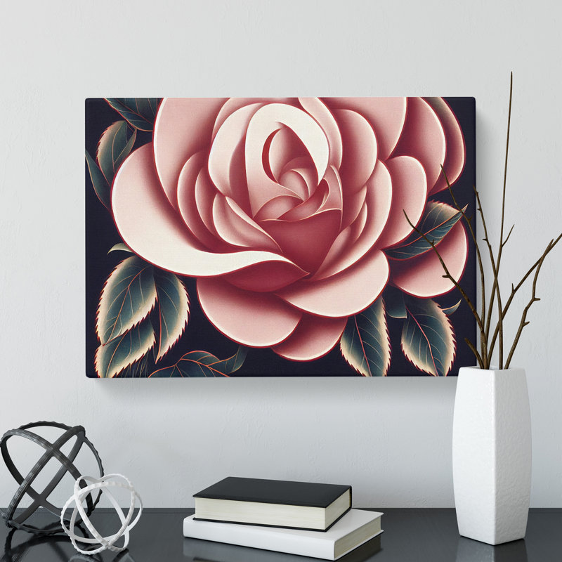 Rose Deco Vol.3 - Wrapped Canvas Print, 40cm H x 60cm W x 3cm D