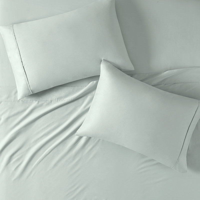 Ensemble de draps en coton 300 fils Farwell, Très grand, Turquoise