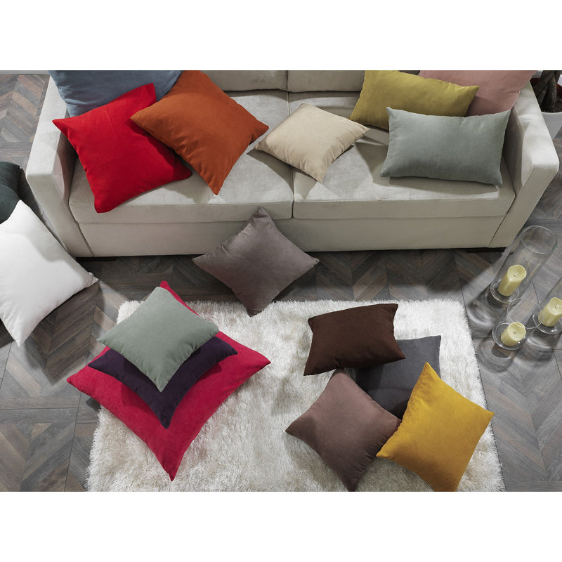 Housses de coussin décoratif, H 18 po x l 18 po, Vert foncé