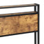 Structure de lit plateforme en métal avec tête et pied de lit en bois avec doublure USB, grand rangement sous le lit, assemblage facile-685245247