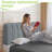 Upholstered, Assembly-Free Cashmere Yarn-Dyed Linen Headboard Compression-118760706-118760710