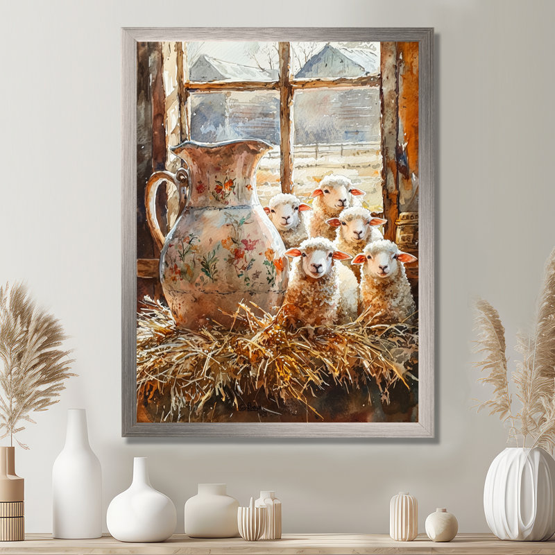 Doruk - animaux, art mural, salon, H 44 po x l 34 po, Reproduction encadrée d'une seule photo, Argent argent