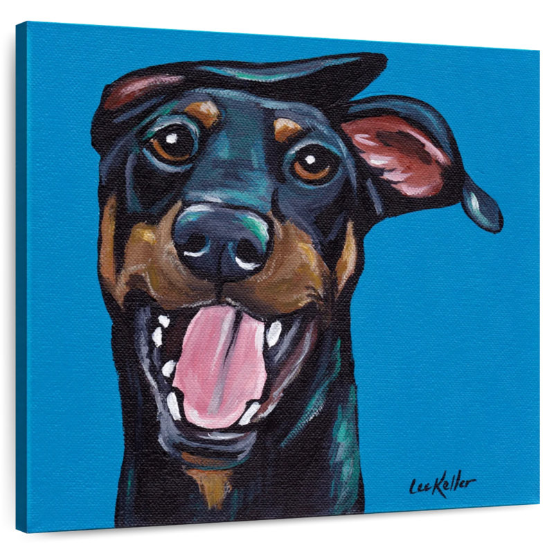 Crowle Doberman, 39" H x 39" W