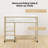 Khyir Modern Nail Desk with Wheels, Makeup Vanity Desk