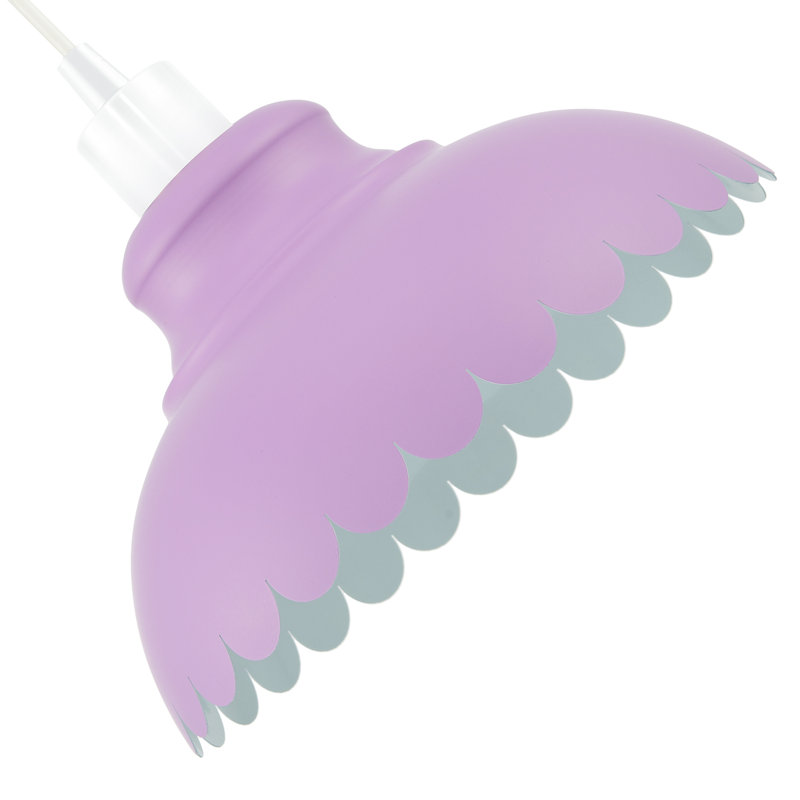 17cm H Metal Lamp Shade, Lilac