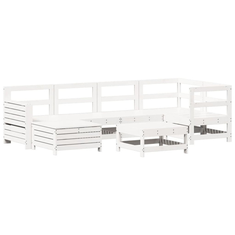 62cm Wide U-Shaped Wood Patio Sofa