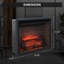 Foyer encastré électrique Puraflame Ayame 23 po avec son craquelé, télécommande, 750 / 1500W, noir-1212512309