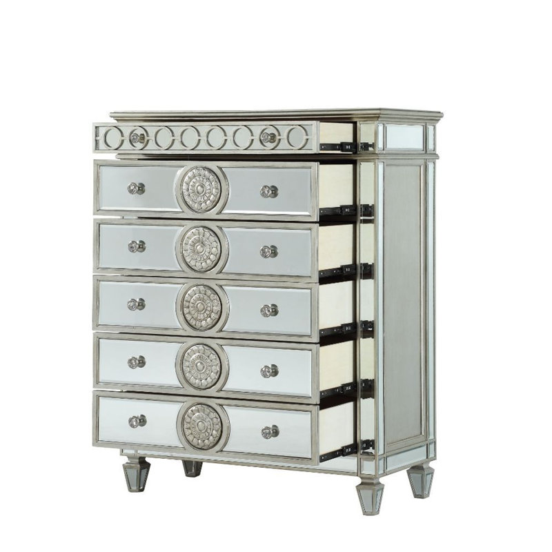 Ensemble de chambre configurable avec lit 5 pièces Varian, Grand, Noir