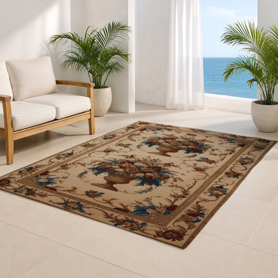 Tapis d'intérieur et d'extérieur brun français