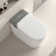Smart Toilet, Smart Bidet Toilet With Remote Control, Raised Tankless Toilet With LED Display