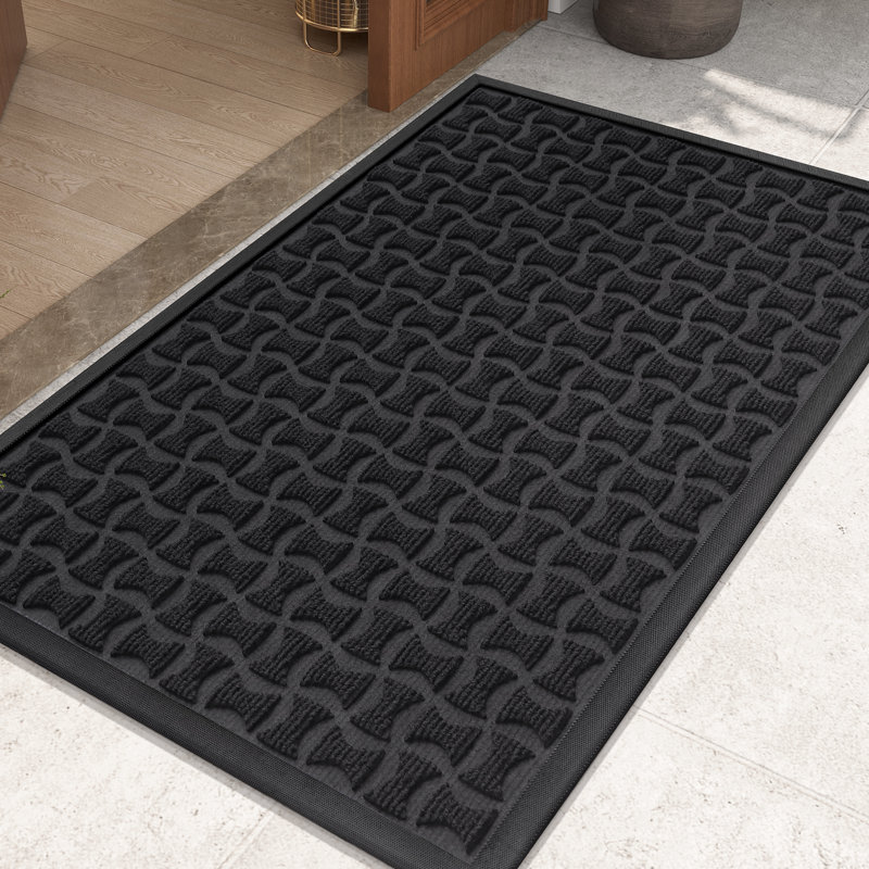 Non-Slip Outdoor Doormat, 32" W x 48" L, Black