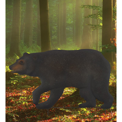 23 Inch Bear Stake/Wall Decor Metal Garden Accents Standard - Walking