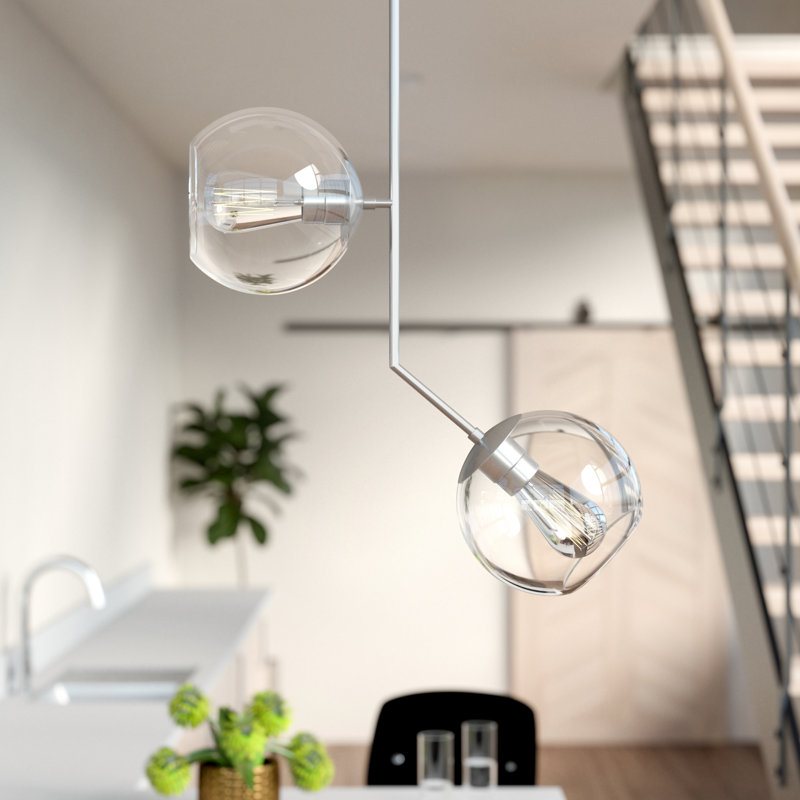 Suazo 2 - Light Cluster Pendant, Chrome, Clear